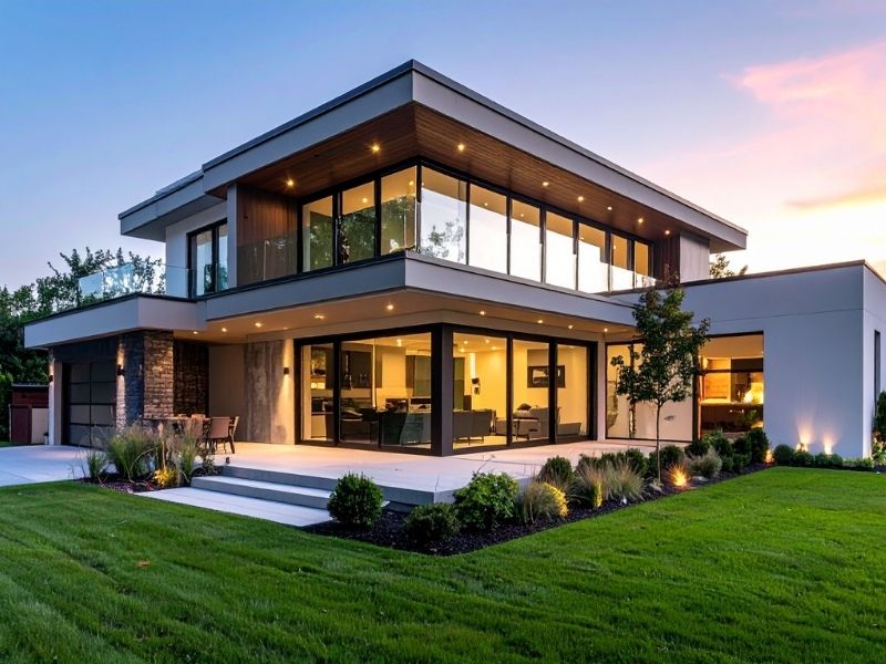 House during dusk